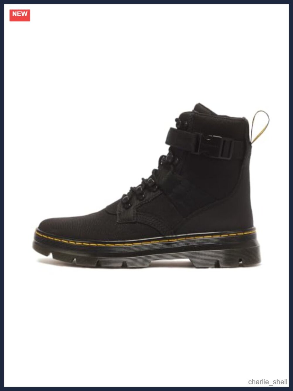 Dr. Martens Combs Tech II Utility Combat Boots Leather and Poly Ripstop